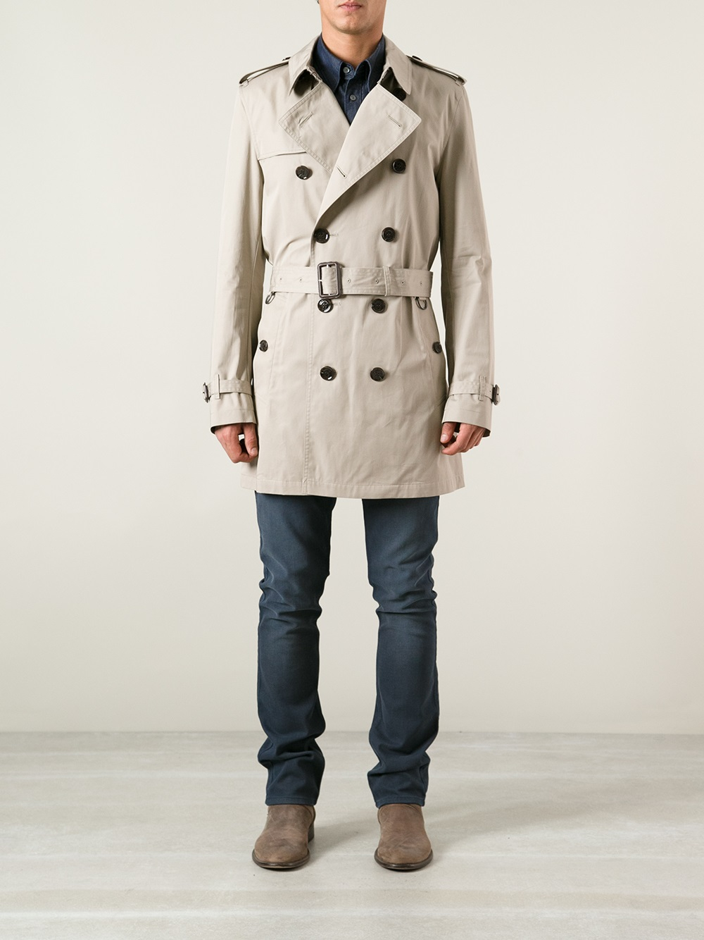 Lyst - Burberry Brit 'Britton' Trench Coat in Natural for Men