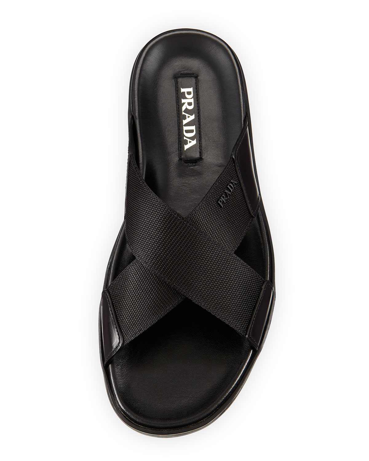 prada sporty nylon band strap sandals