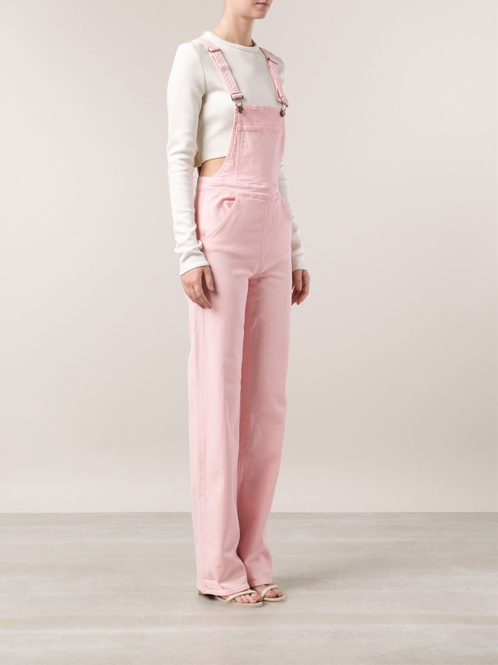 Wildfox Denim Overalls in Pink Lyst