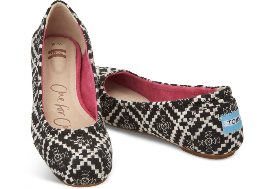 embroidered ballet flats