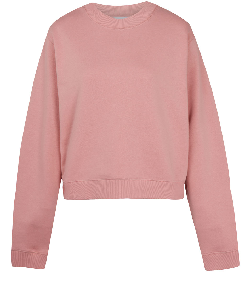 Acne studios Dusty Pink Bird Fleece Sweatshirt in Pink | Lyst