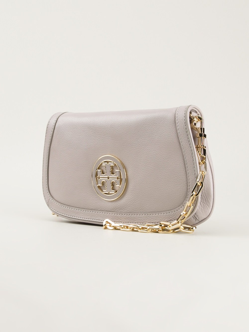 silver tory burch clutch