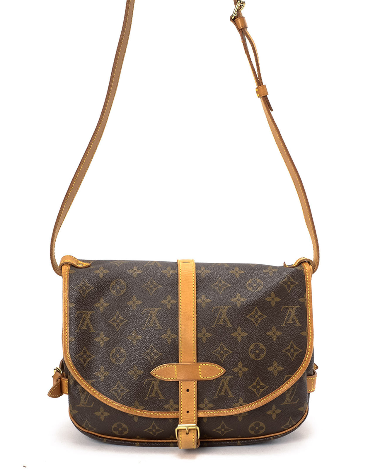 Lyst - Louis Vuitton Monogram Saumur 30 Shoulder Bag in Brown