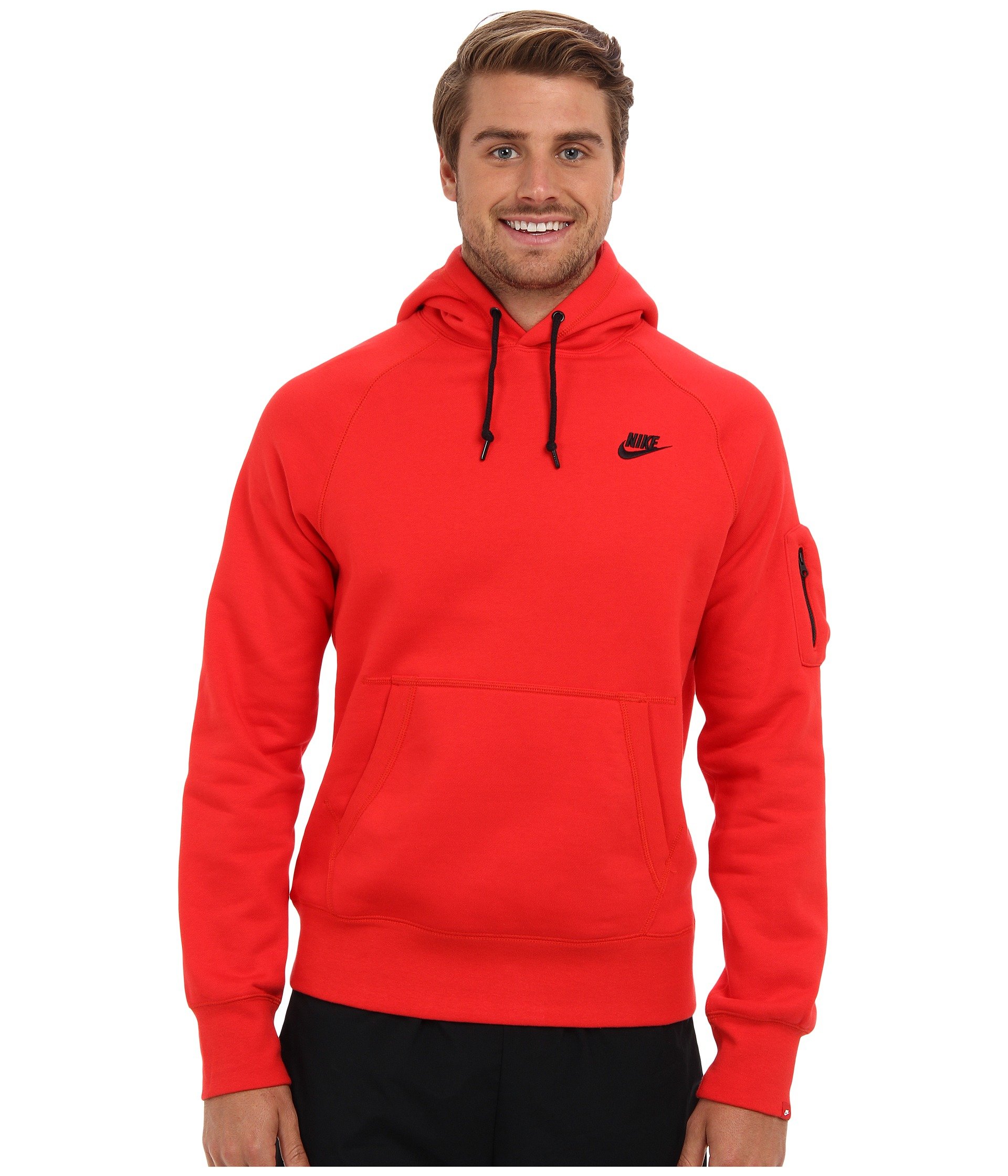 Lyst - Nike Aw77 Fleece Pullover Hoodie in Red for Men