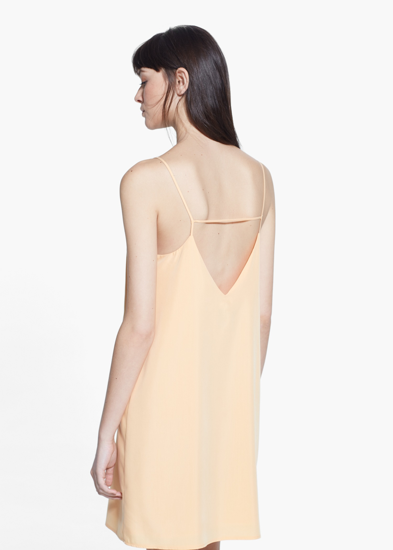 Lyst Mango Modal Flowy Dress in Orange