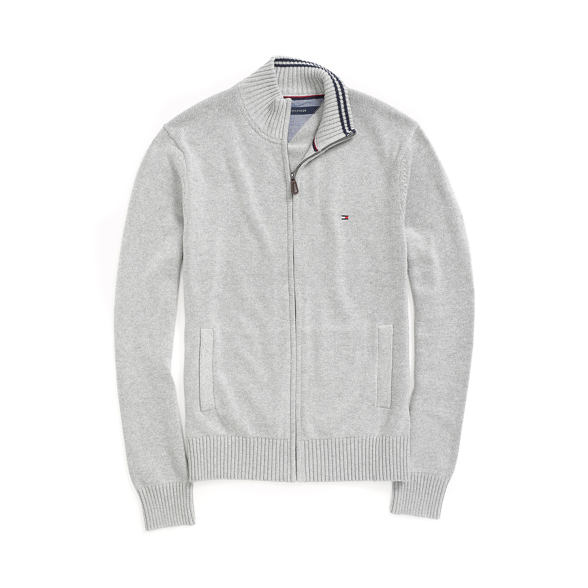 tommy hilfiger zip up sweater