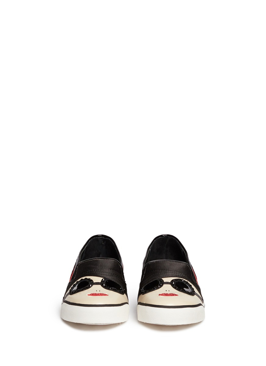 Alice Olivia Stacey Face Slip Ons Lyst