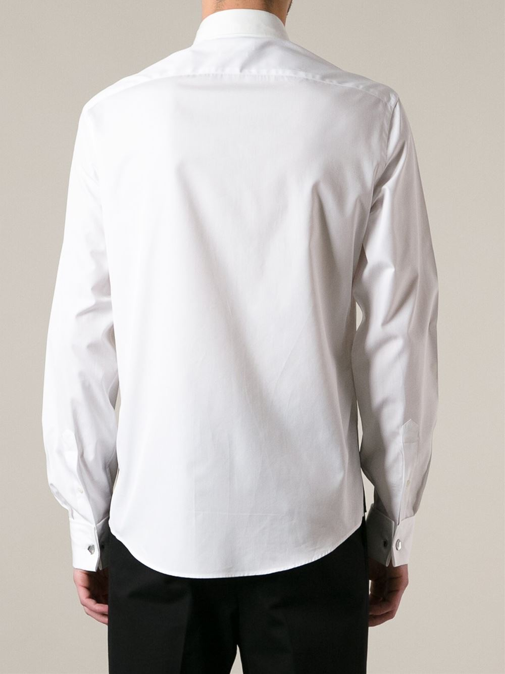 Lyst - Alexander Mcqueen Printed Shirt in White for Men