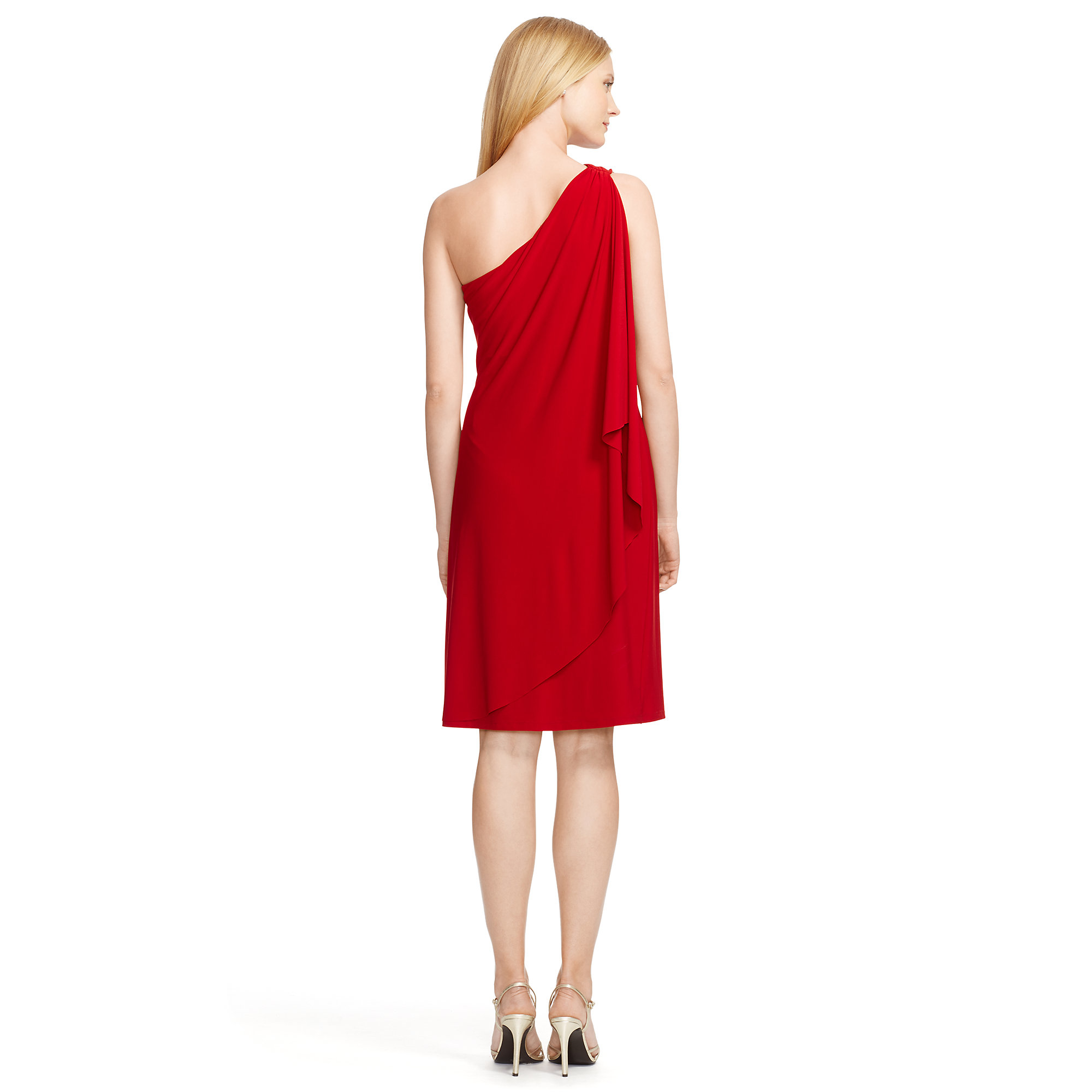 Lauren One Shoulder Chiffon Dress