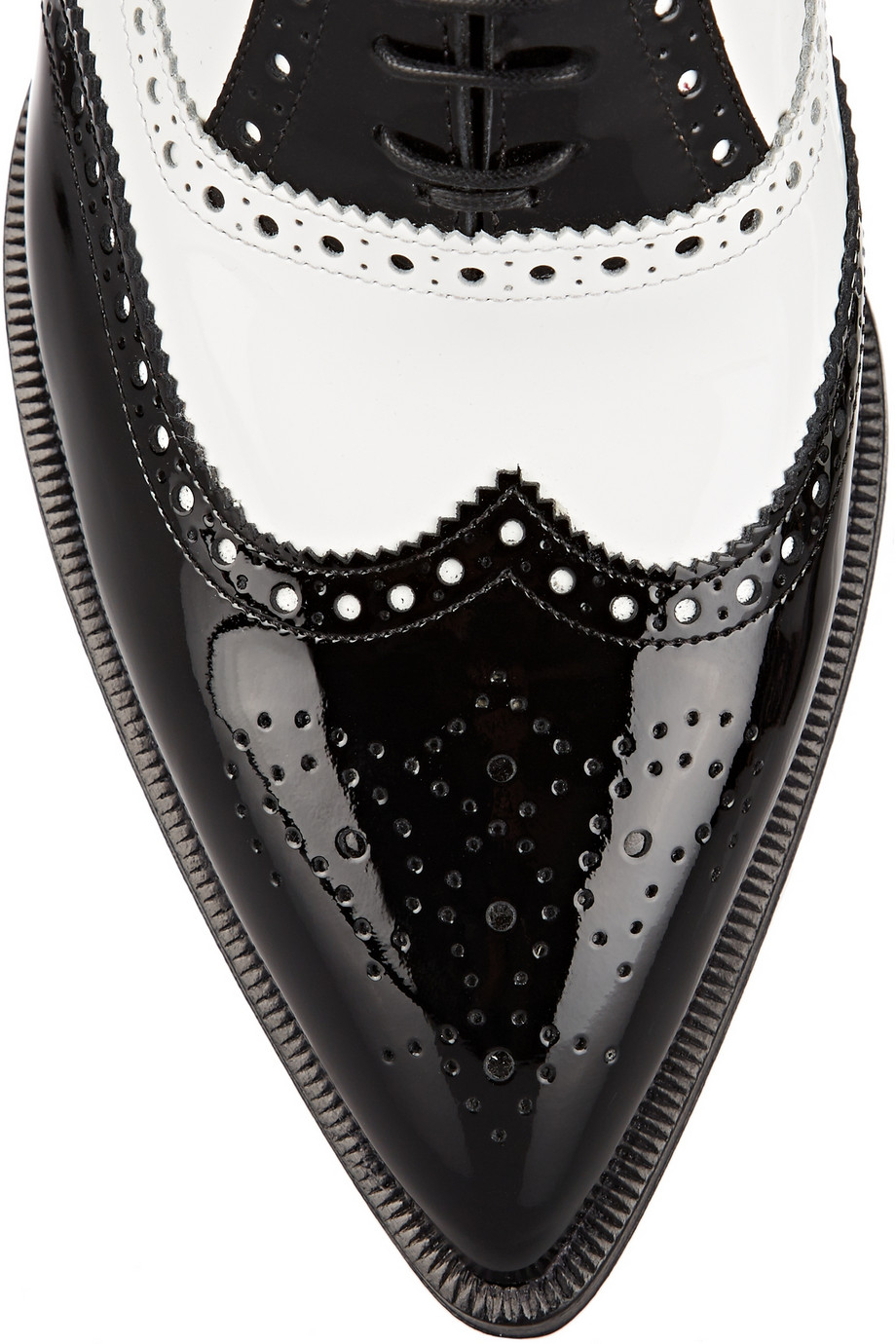 christian louboutin zazou fiori two-tone patent-leather brogues christian louboutin zazou fiori two-tone patent-leather brogues