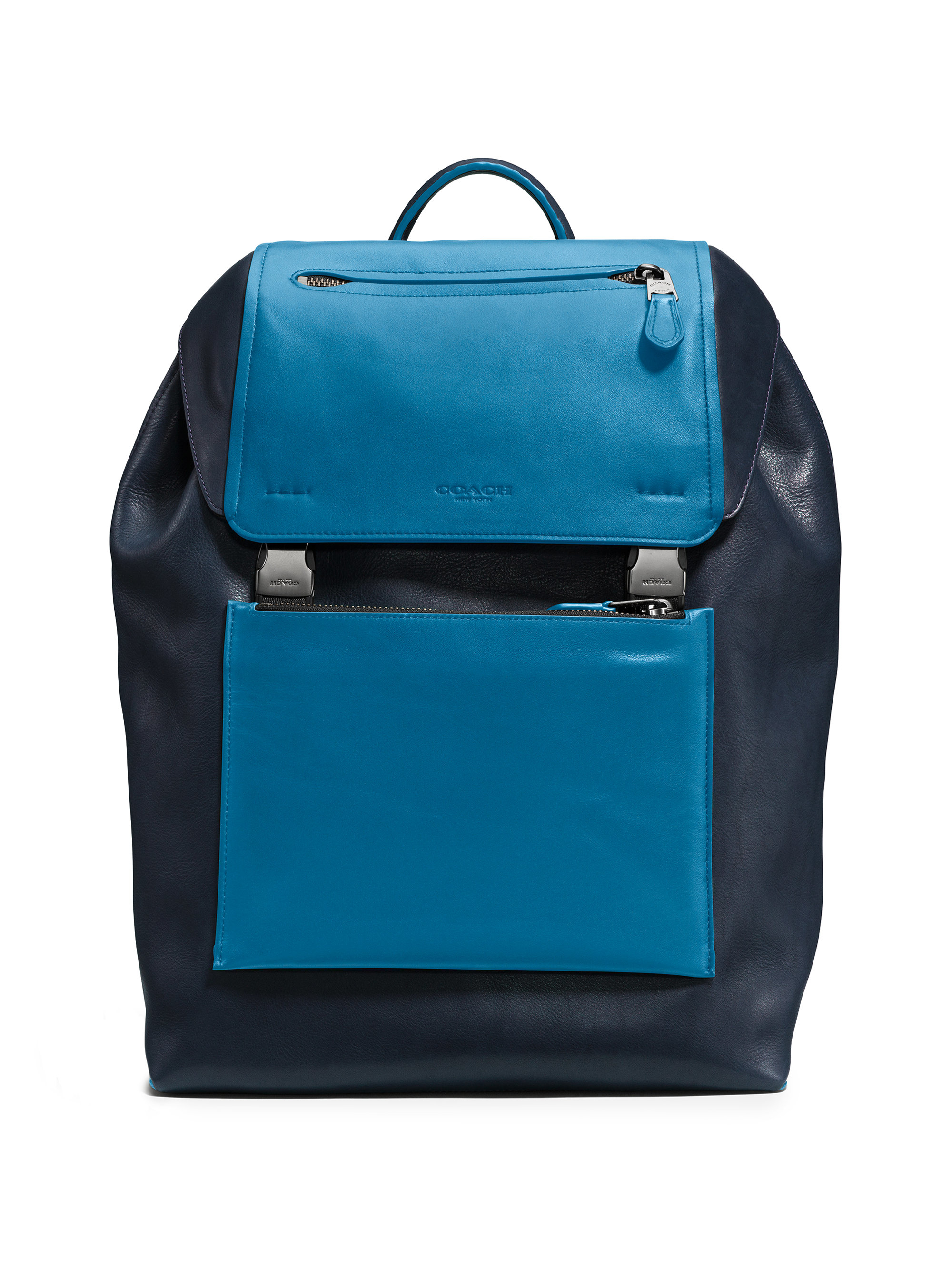 Lyst - Coach Manhattan Backpack in Blue for Men