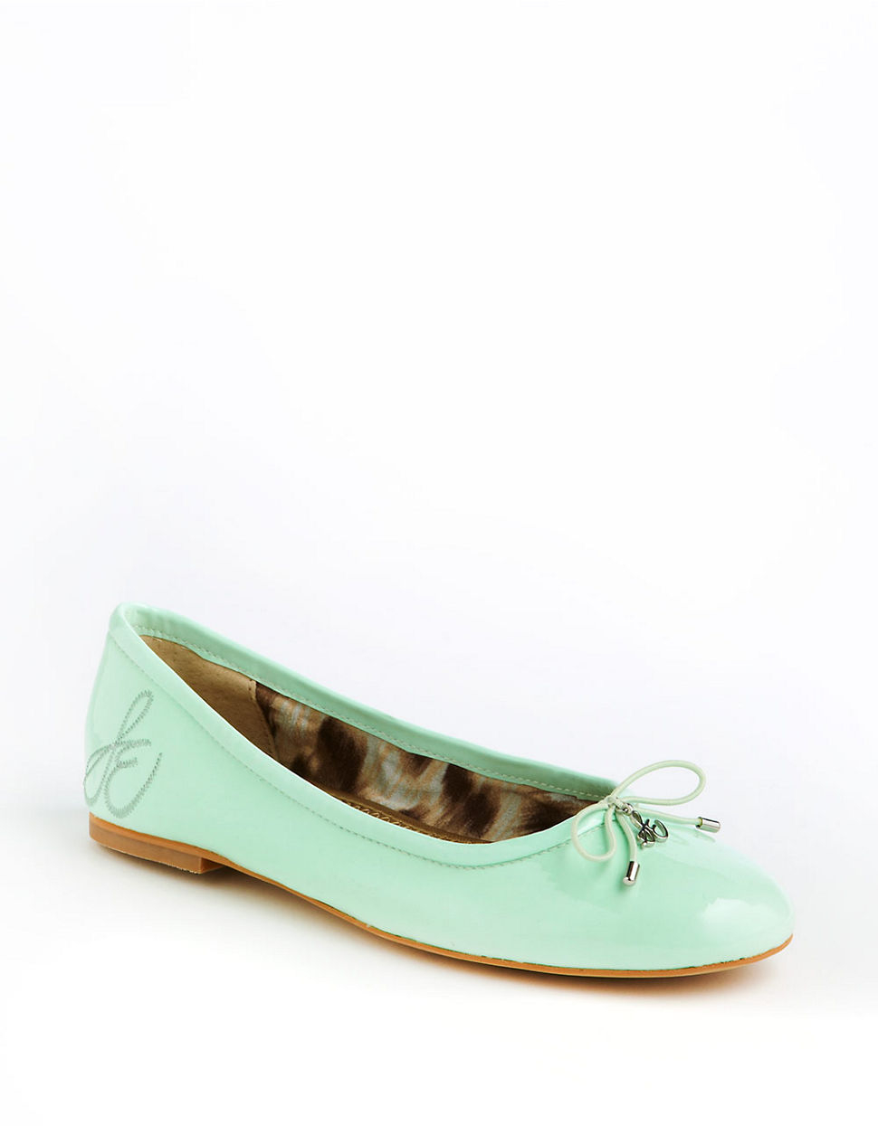 Sam edelman Felicia Patent Leather Ballet Flats in Green | Lyst