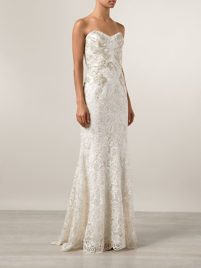 marchesa notte white gown