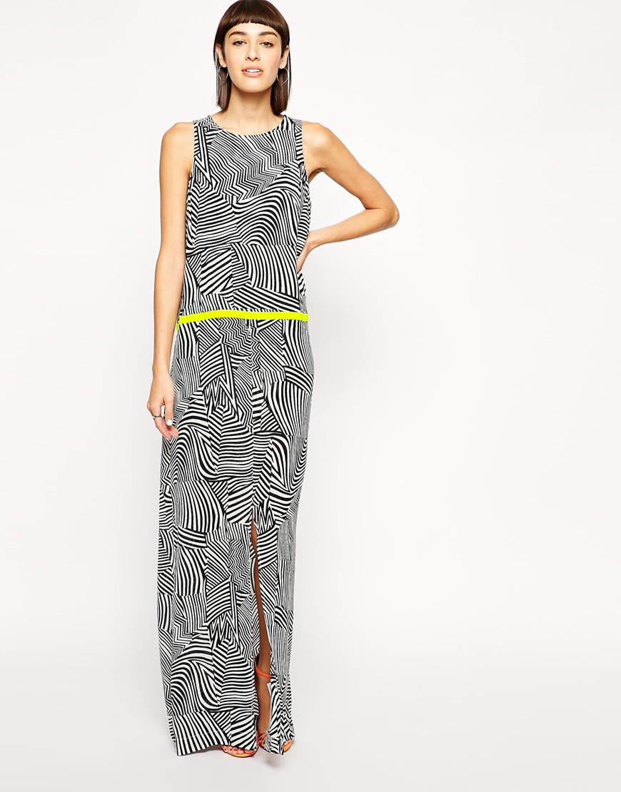 Lyst - Sass & Bide Domino Effect Maxi Dress in Black