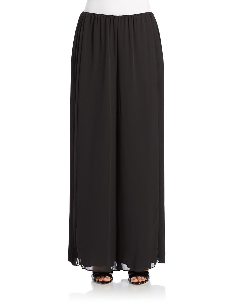 black palazzo pants plus size