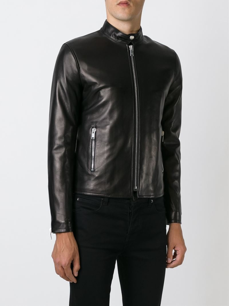 Lyst - Saint Laurent Classic Leather Jacket in Black for Men