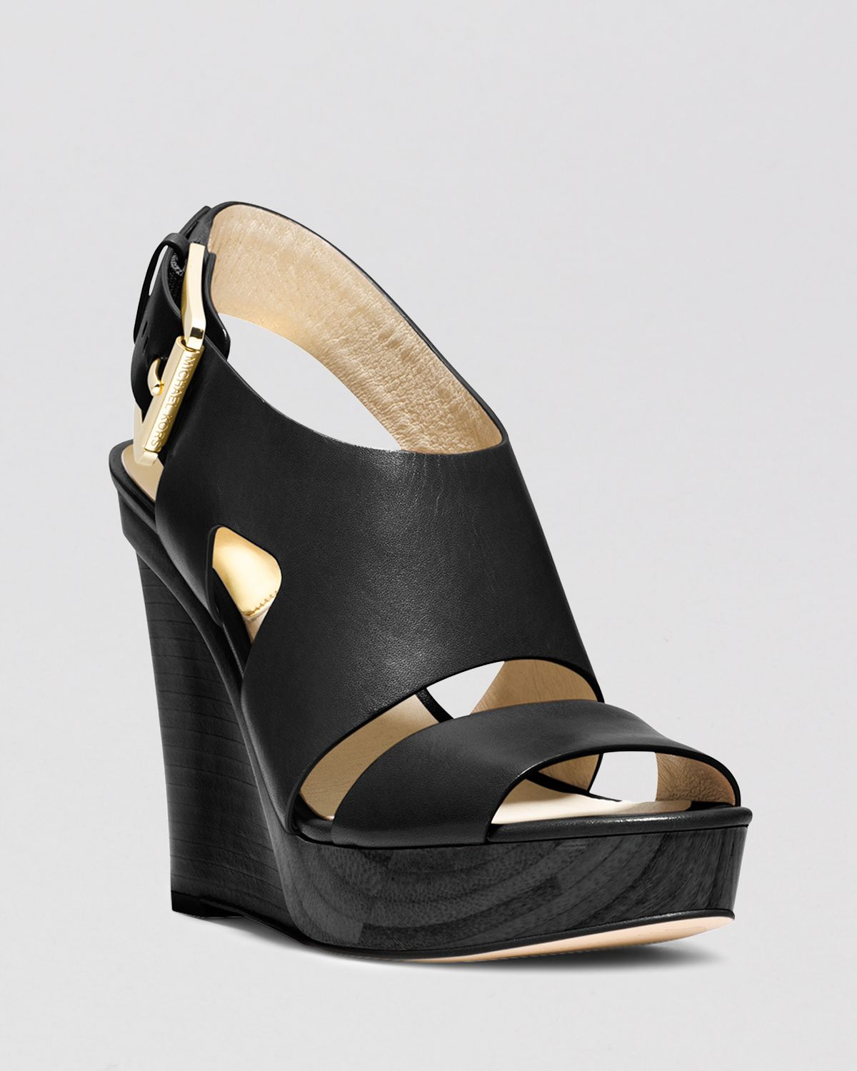 macy's black platform sandals