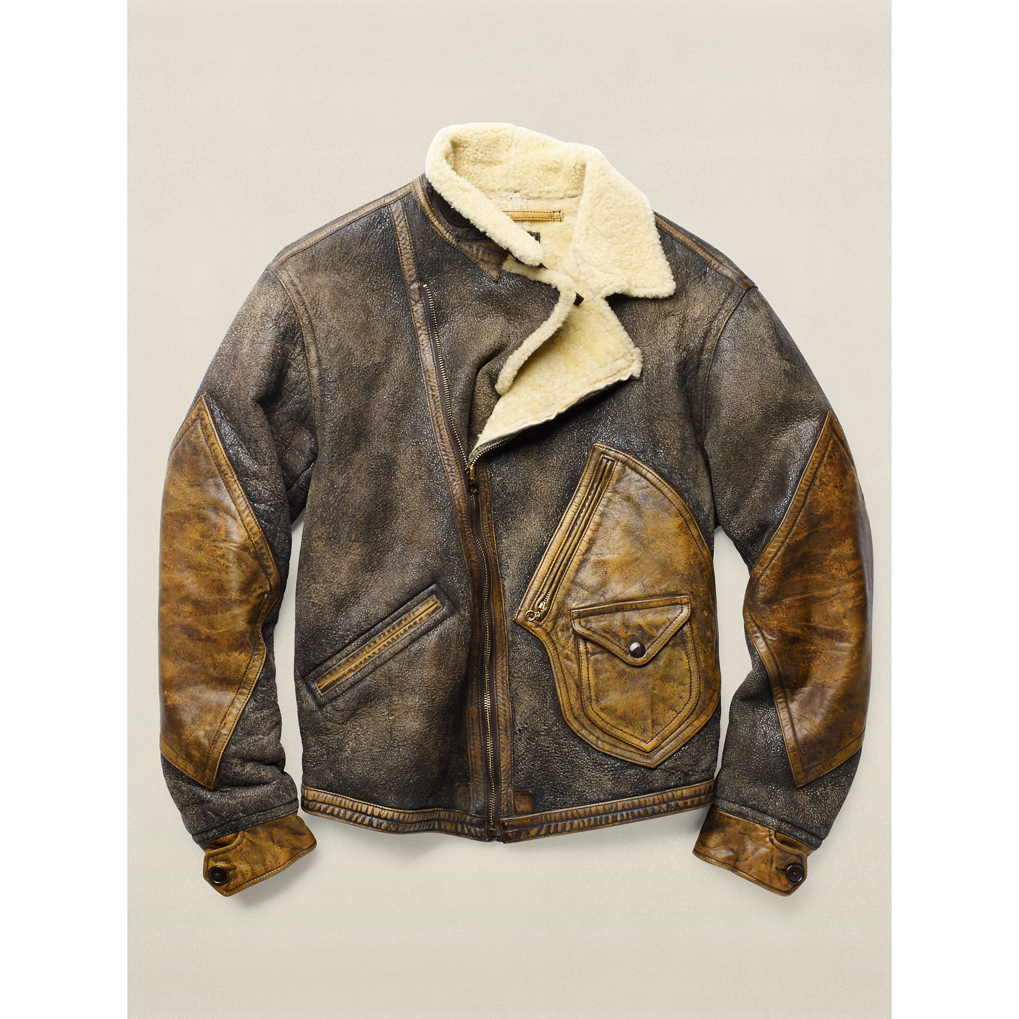 Lyst Rrl Shearling Jacket For Men Gallery