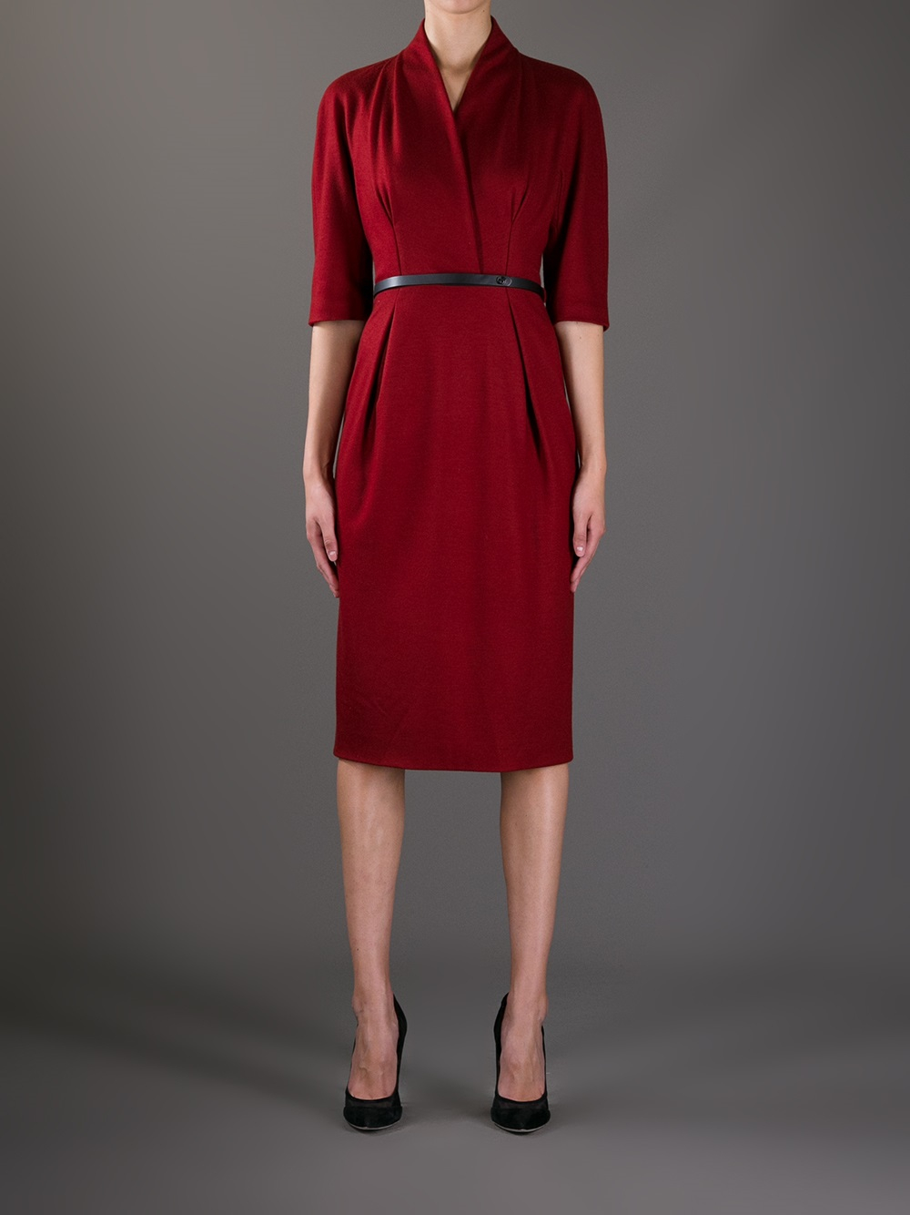 gucci red gown