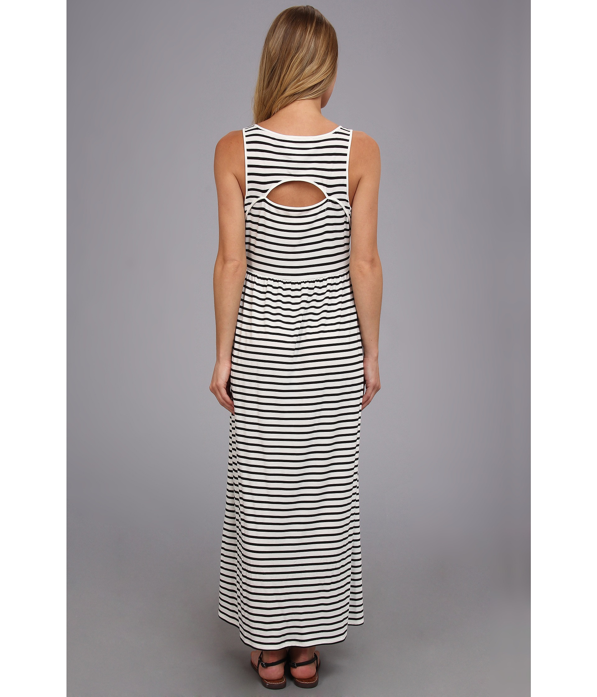 Lyst - Two By Vince Camuto Sl Rising Stripe Maxi Dress in Black
