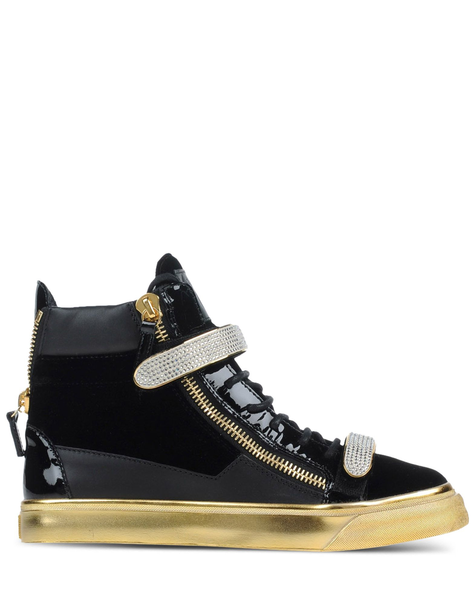 Giuseppe zanotti High-top Sneakers in Black (Gold) | Lyst
