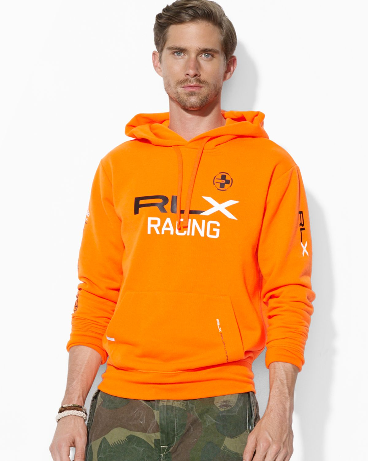 Lyst - Ralph Lauren Polo Rlx Fleece Climbing Hoodie in Orange for Men