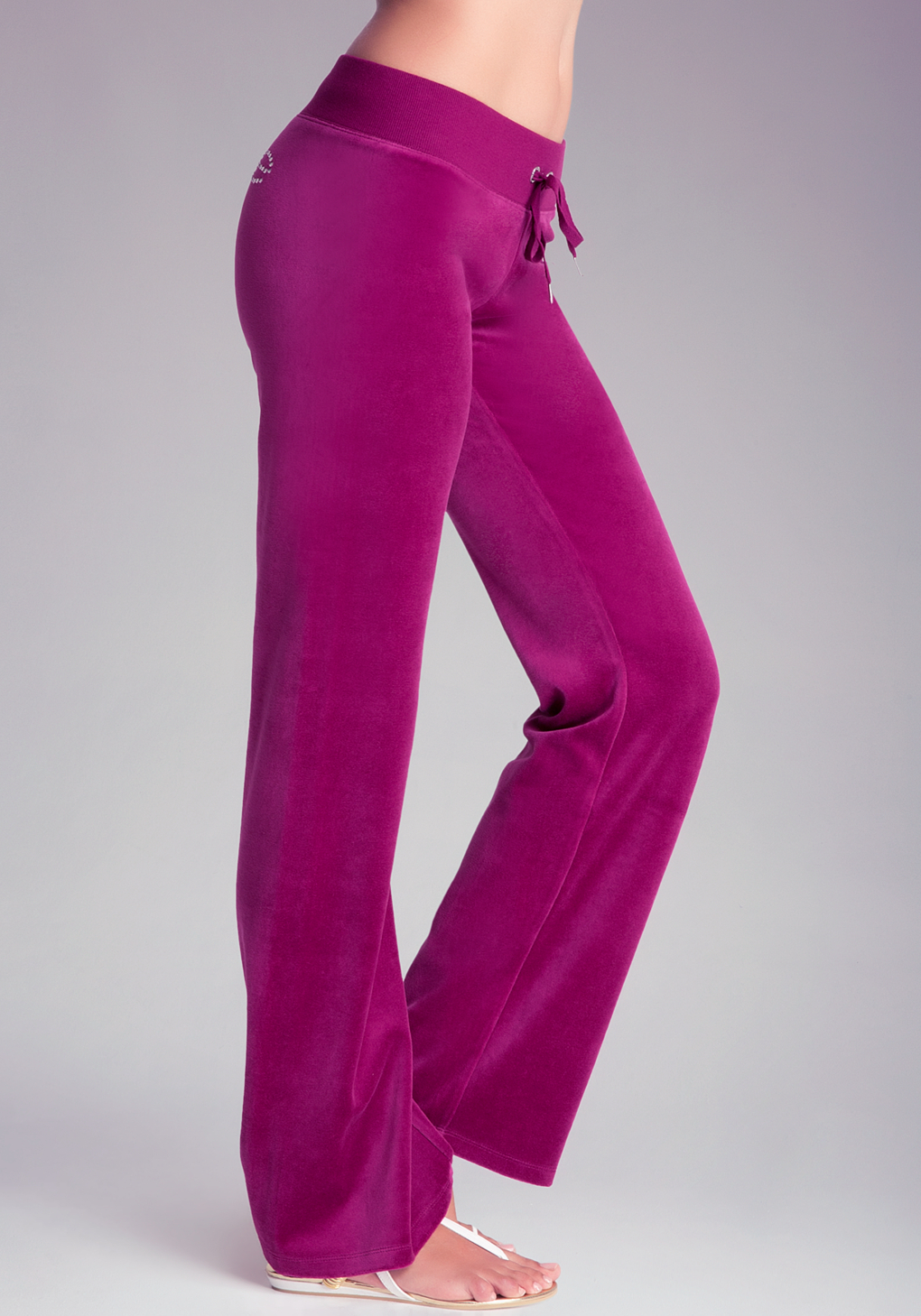 Bebe Velour Pants in Purple | Lyst