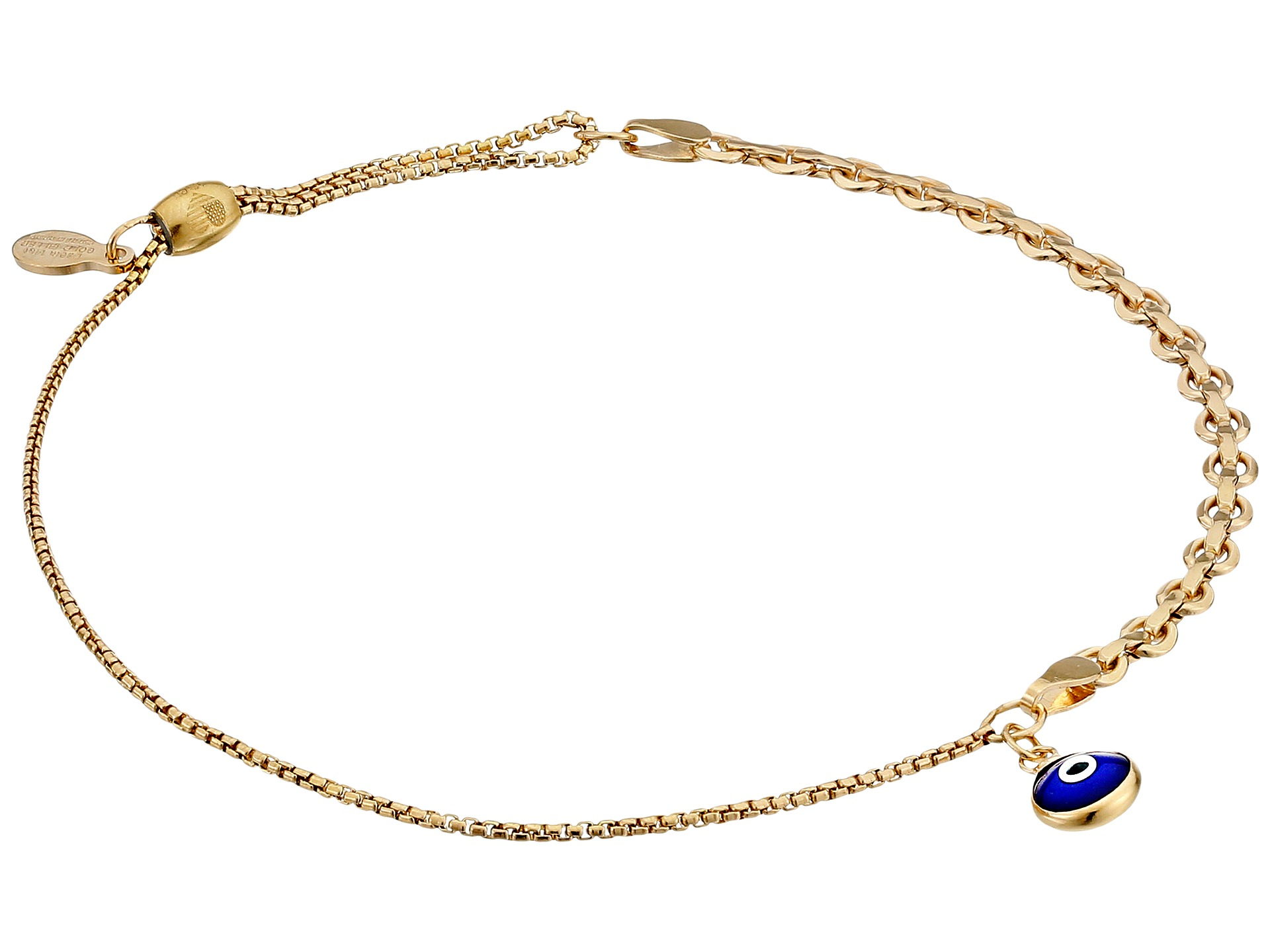 Alex and ani Evil Eye Track Pull Chain Bracelet in Gold (14Kt Gold Filled)