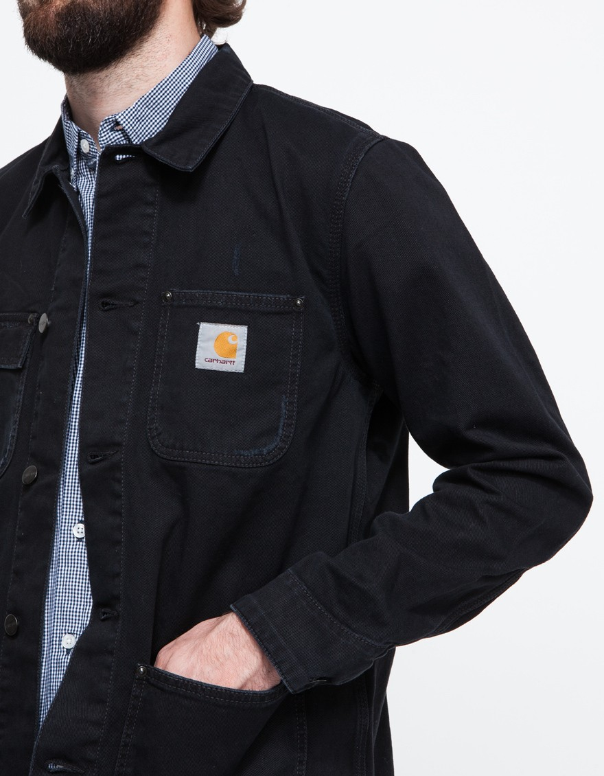 Carhartt wip Michigan Coat in Black for Men | Lyst