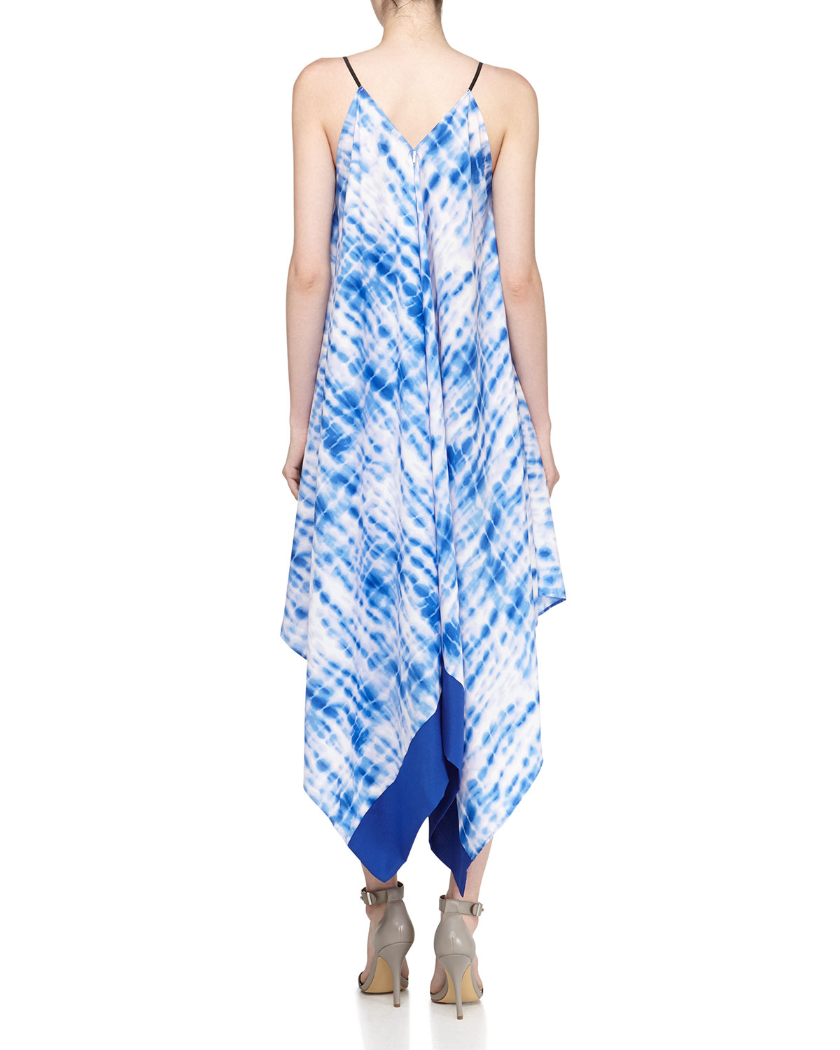 T-bags Tie Dye Handkerchief Maxi Dress in Blue (BLUE PATRN) | Lyst