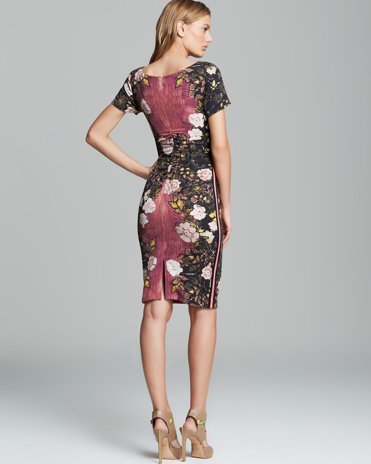 Lyst - Tracy Reese Dress Stretch Crepe Print