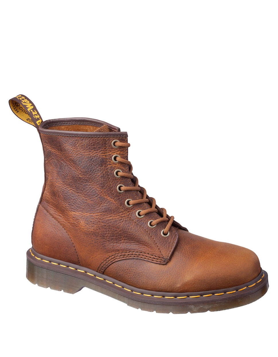 Dr. martens Leather Ankle Boots in Brown for Men | Lyst