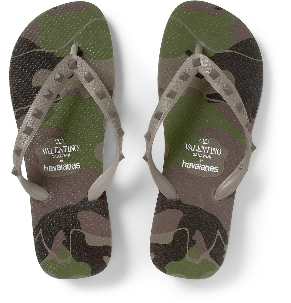 valentino flip flops saks