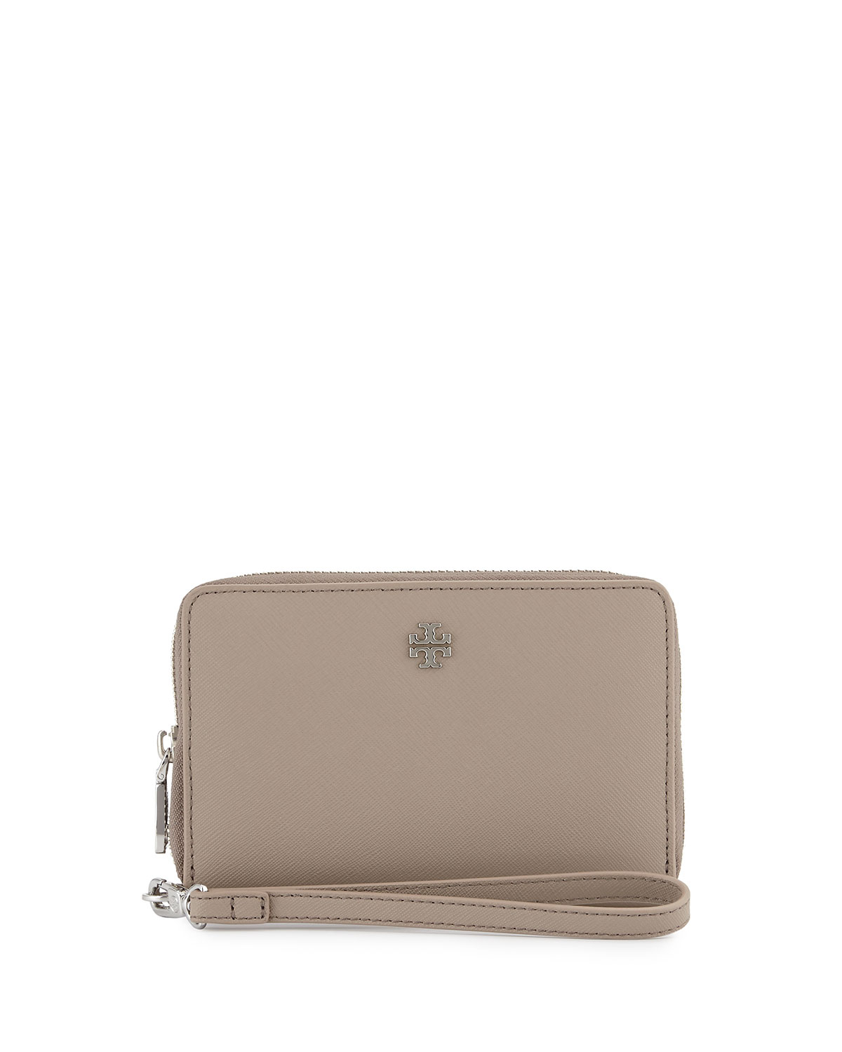 Tory burch York Smartphone Wristlet Wallet in Gray (FRENCH GREY) | Lyst