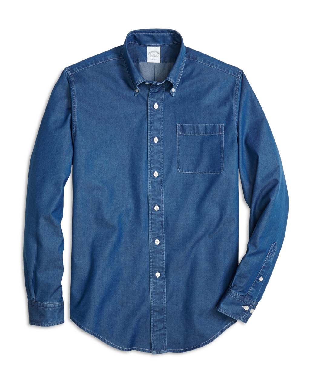 Brooks brothers Madison Fit Button-down Collar Denim Sport Shirt in ...