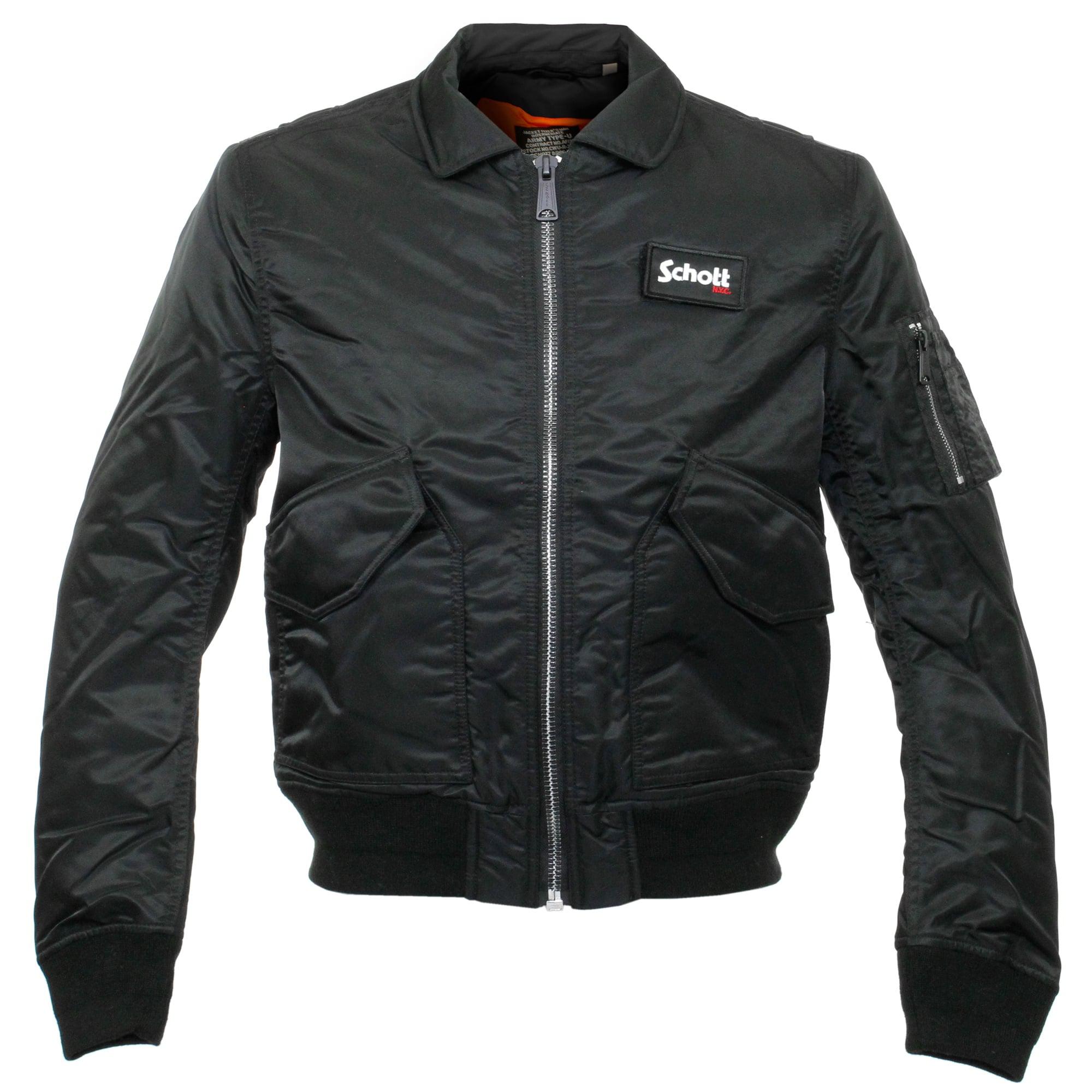 Lyst - Schott Nyc Schott Cwu-R Black Bomber Flight Jacket 210100 in ...