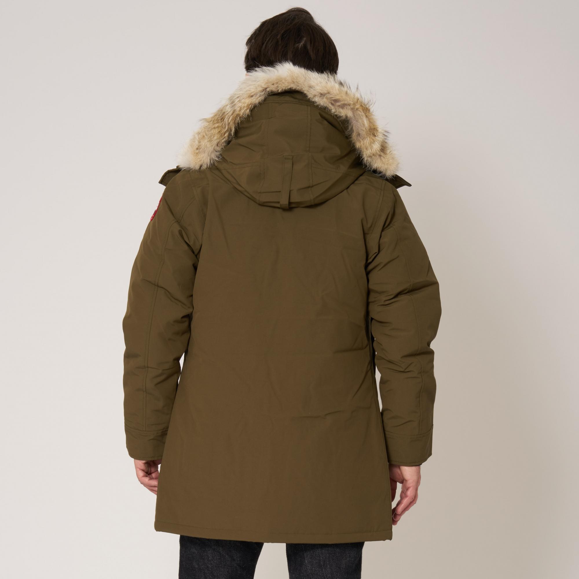 mens green parka uk