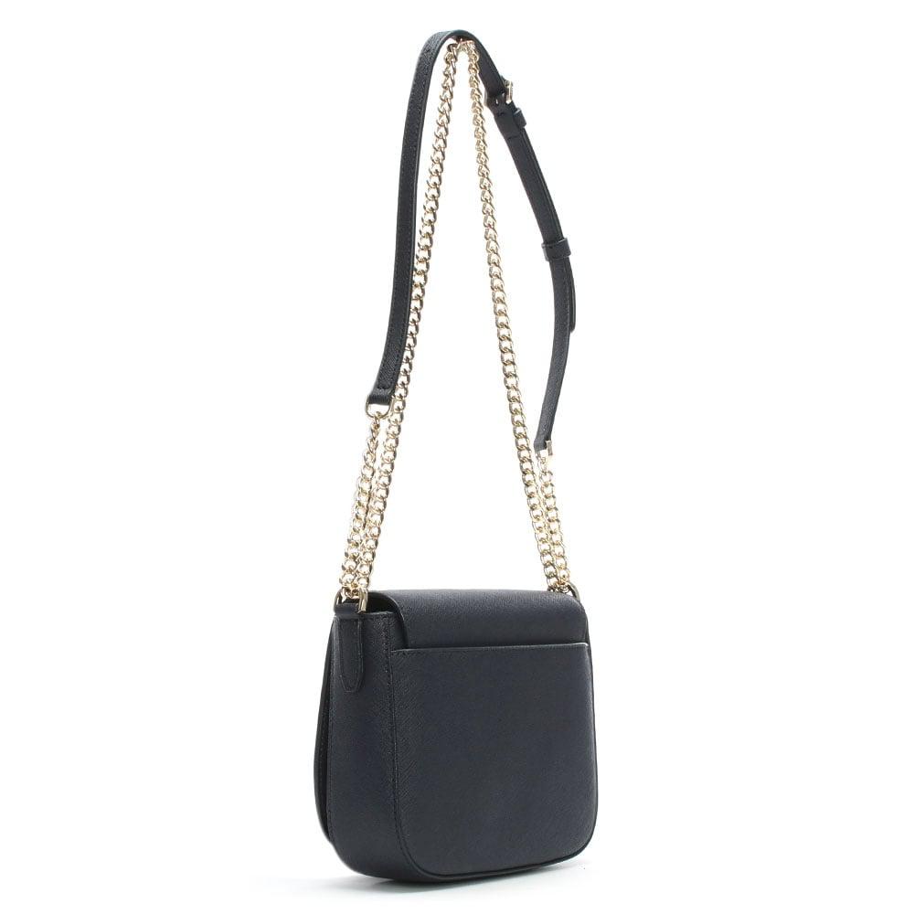 DKNY Bryant Park Navy Leather Front Flap Cross-Body Bag in Blue - Lyst