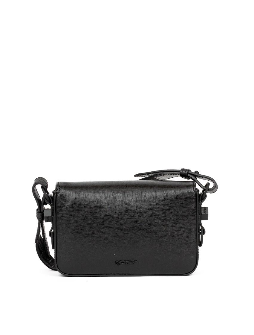 Off-White c/o Virgil Abloh Mini &quot;binder Clip&quot; Leather Shoulder Bag in Black - Lyst