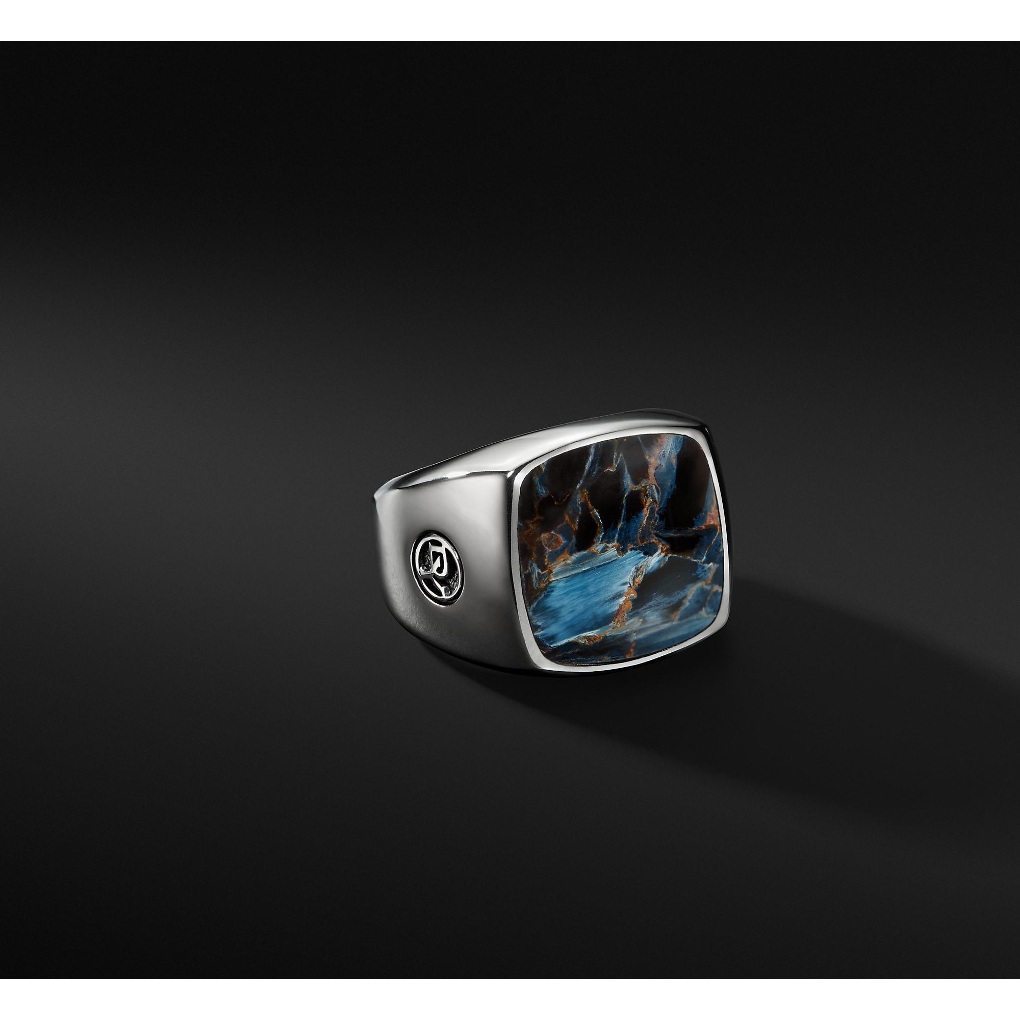 Lyst David Yurman Exotic Stone Ring With Pietersite in Black