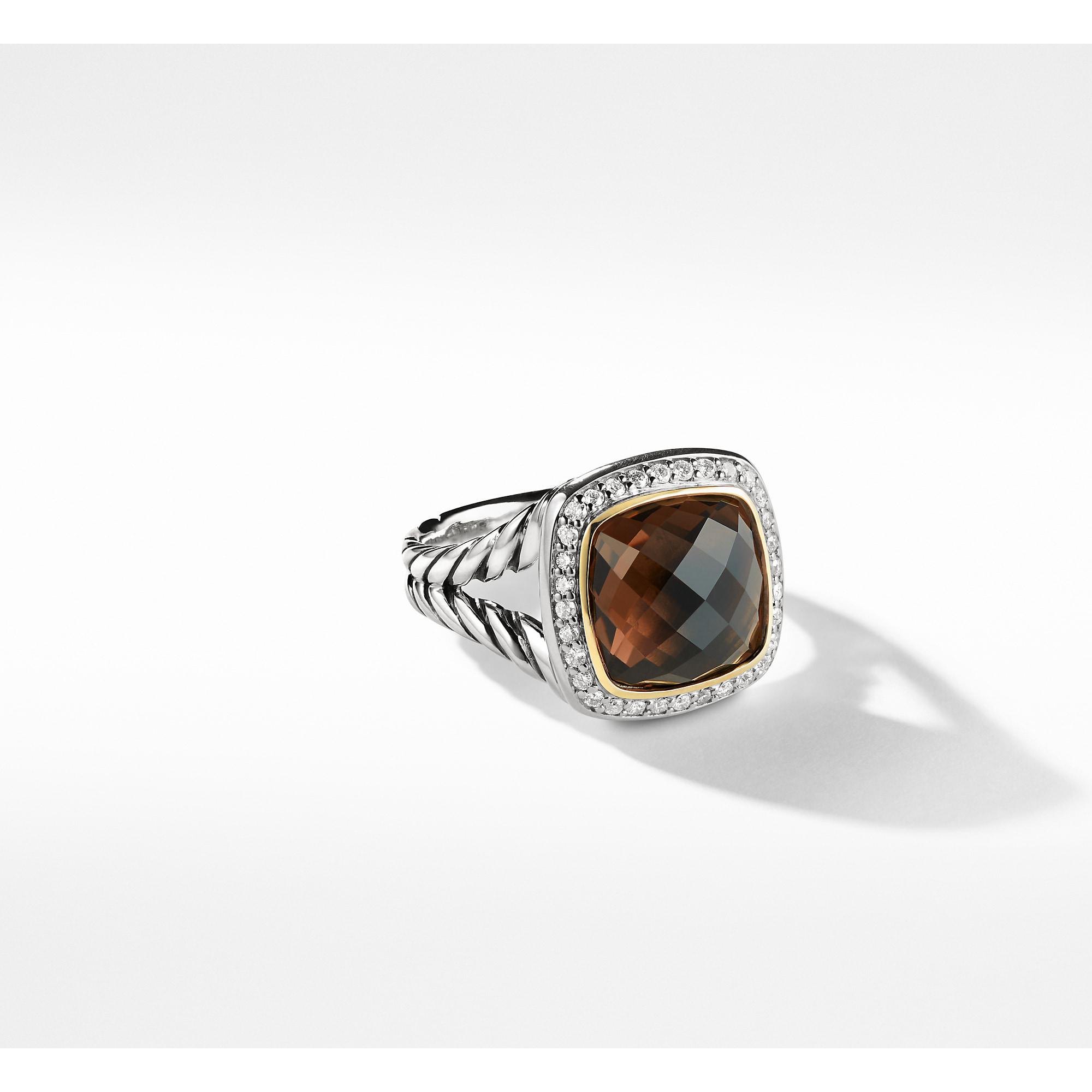Lyst David Yurman Albion® Ring With Smoky Quartz And Diamonds With