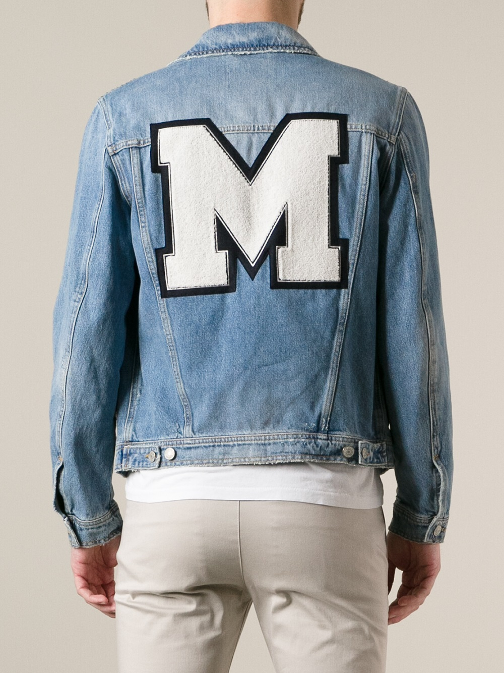 Lyst - Msgm Denim Jacket in Blue for Men