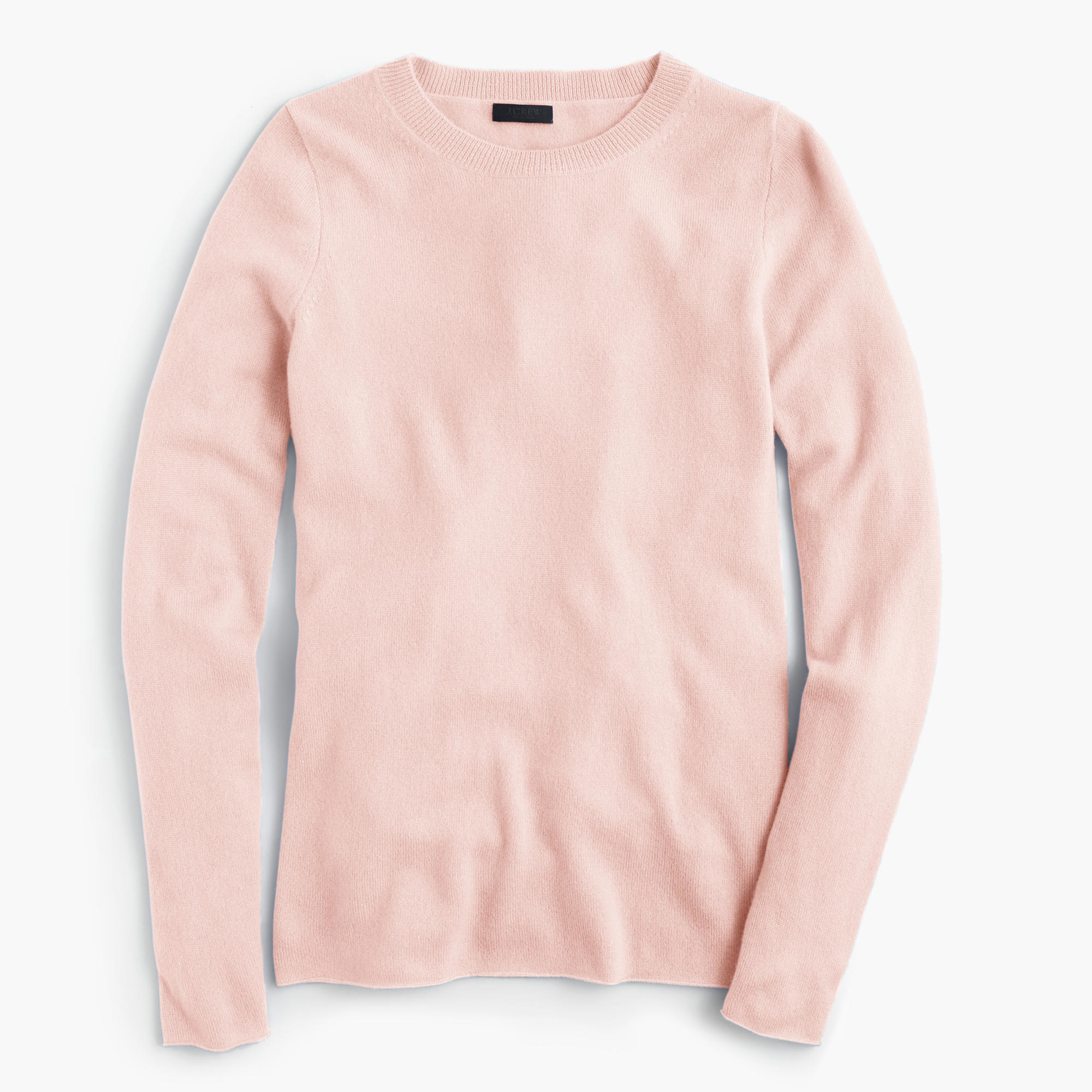 J.crew Collection Cashmere Long-sleeve T-shirt in Pink (pale pink) | Lyst