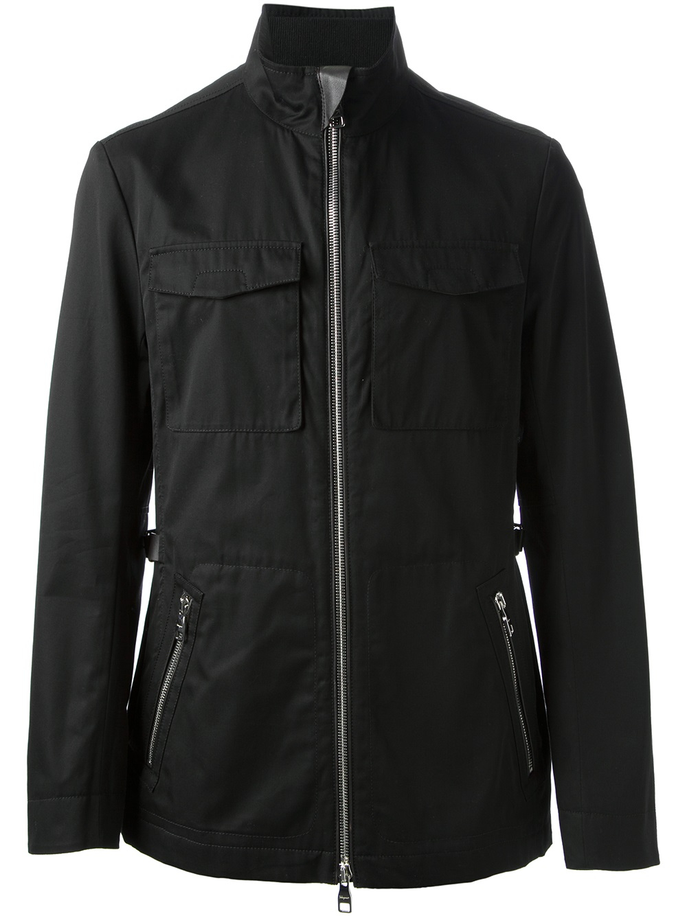 Lyst - Ferragamo Buckle Strap Jacket in Black for Men