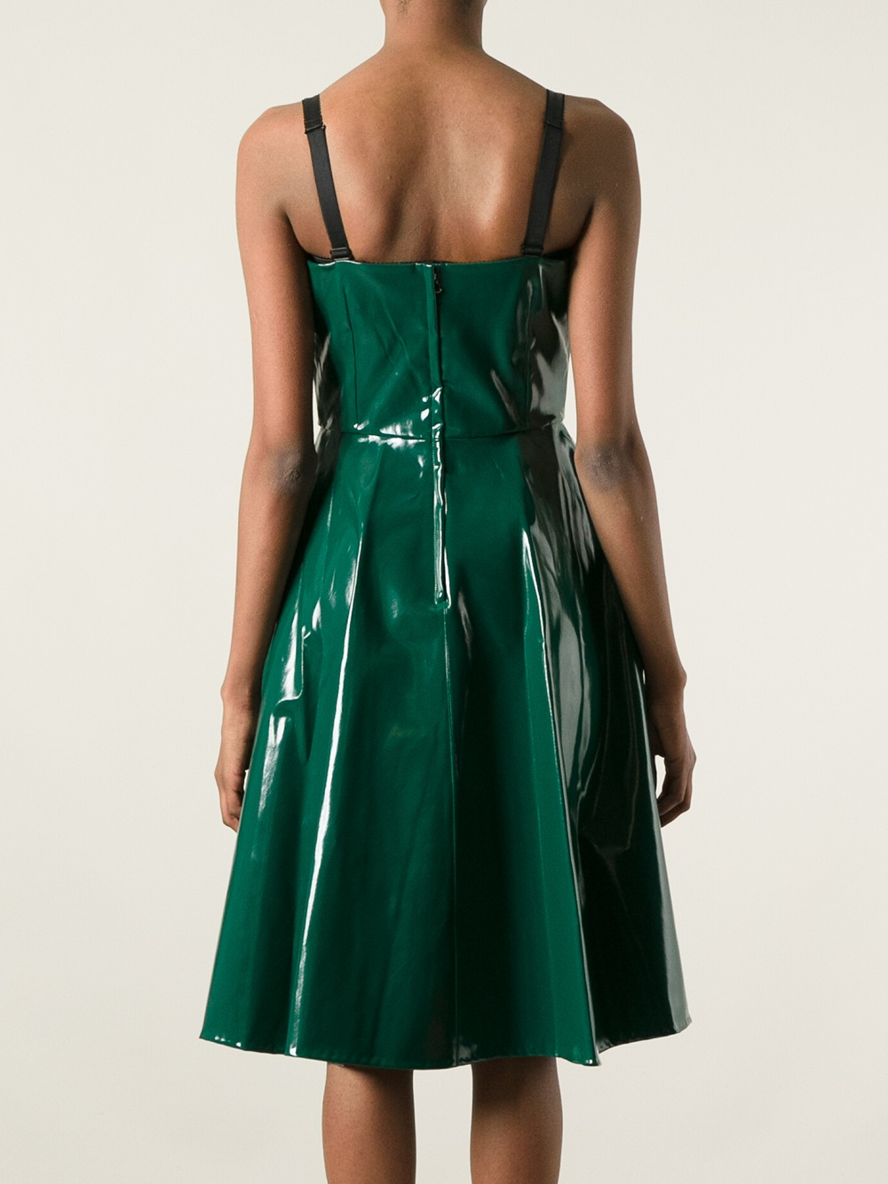 dark green pinafore