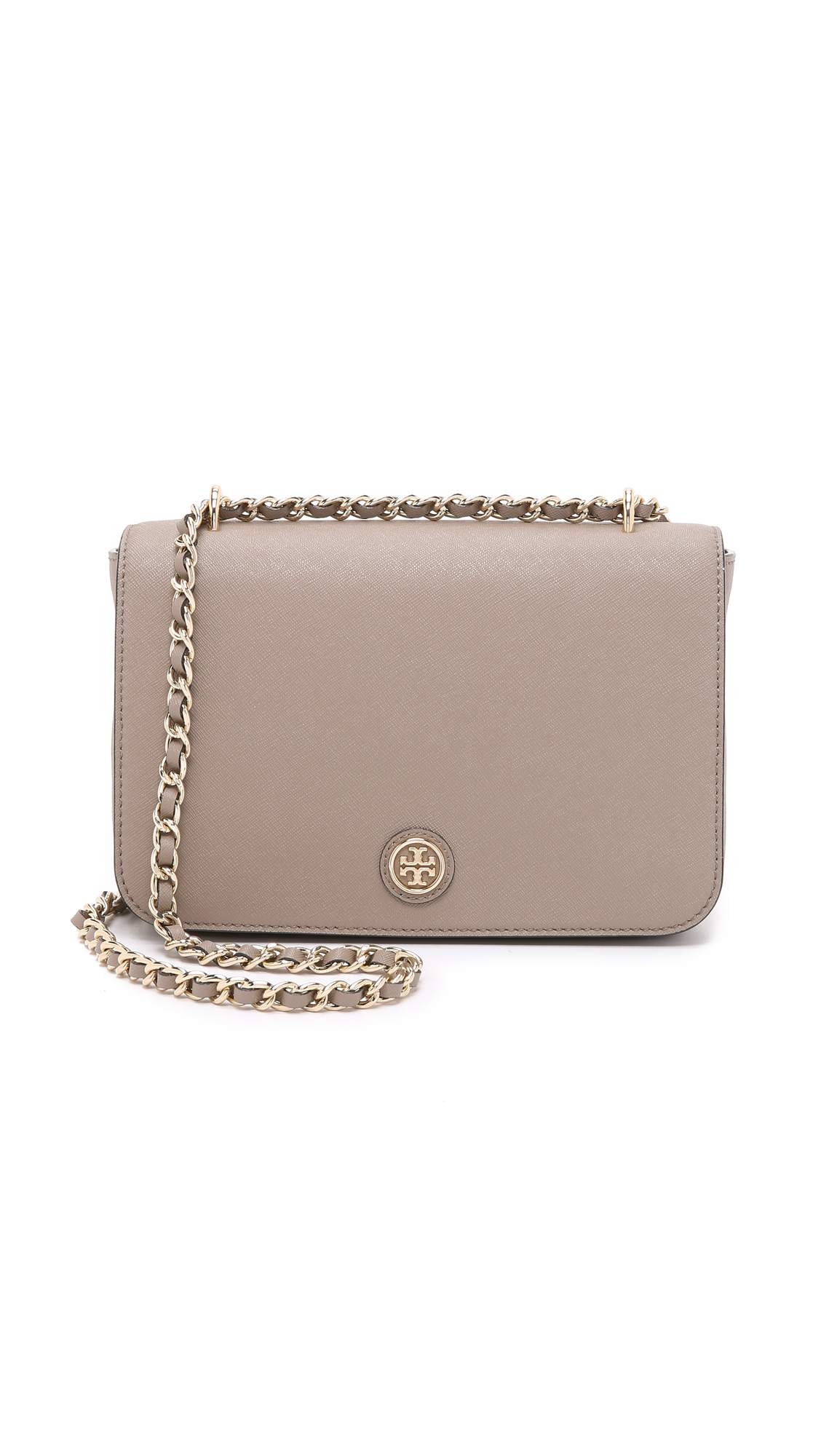 Lyst - Tory Burch Robinson Adjustable Shoulder Bag - French Gray in Gray