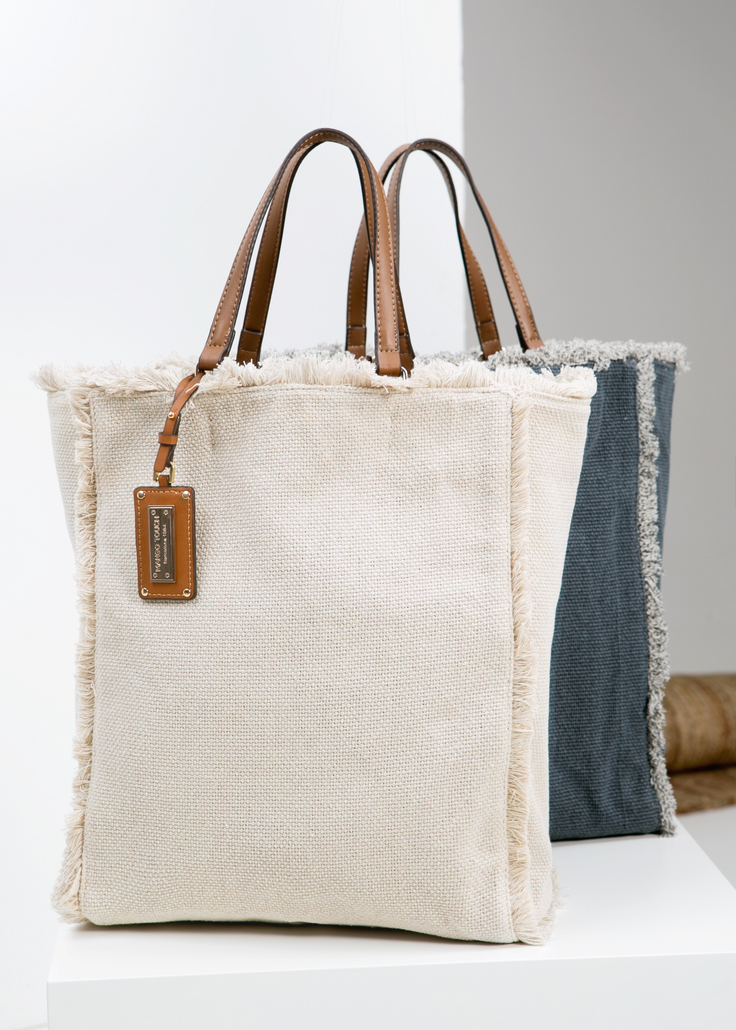 Canvas Shopper Bag With Zip | Bags More