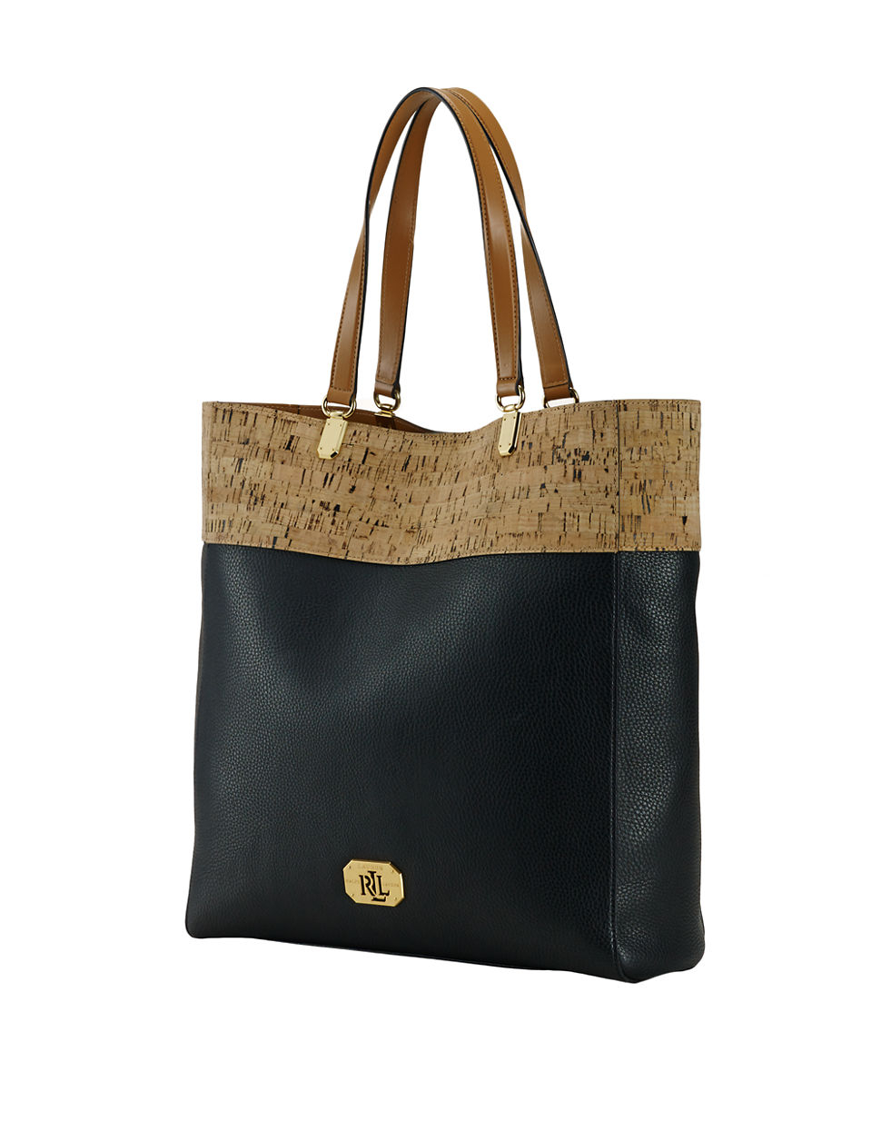 Lyst Lauren By Ralph Cork Patterned Tote Bag In Black Gallery