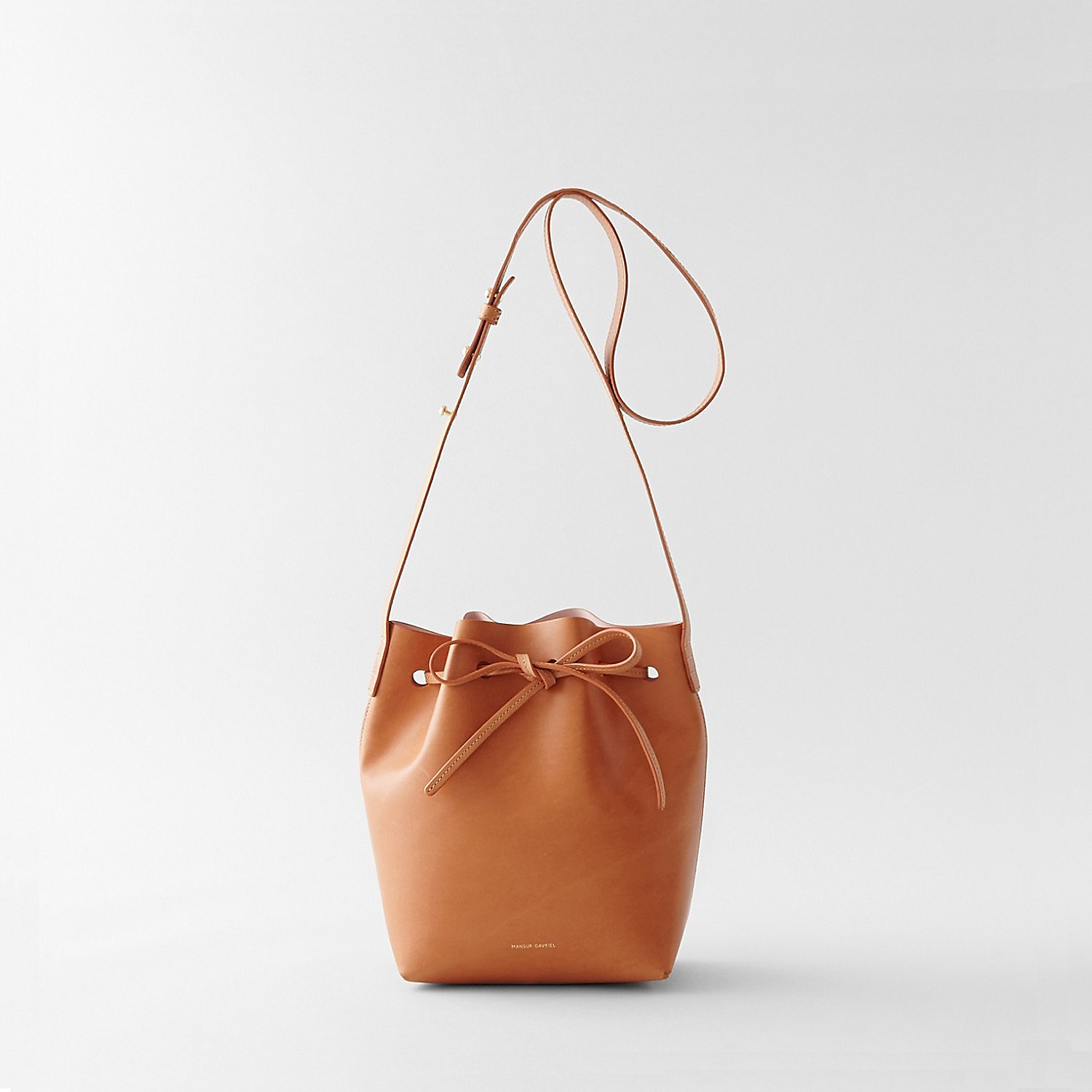 Mansur gavriel Mini Bucket Bag in Orange (CAMMELLO ROSA) | Lyst