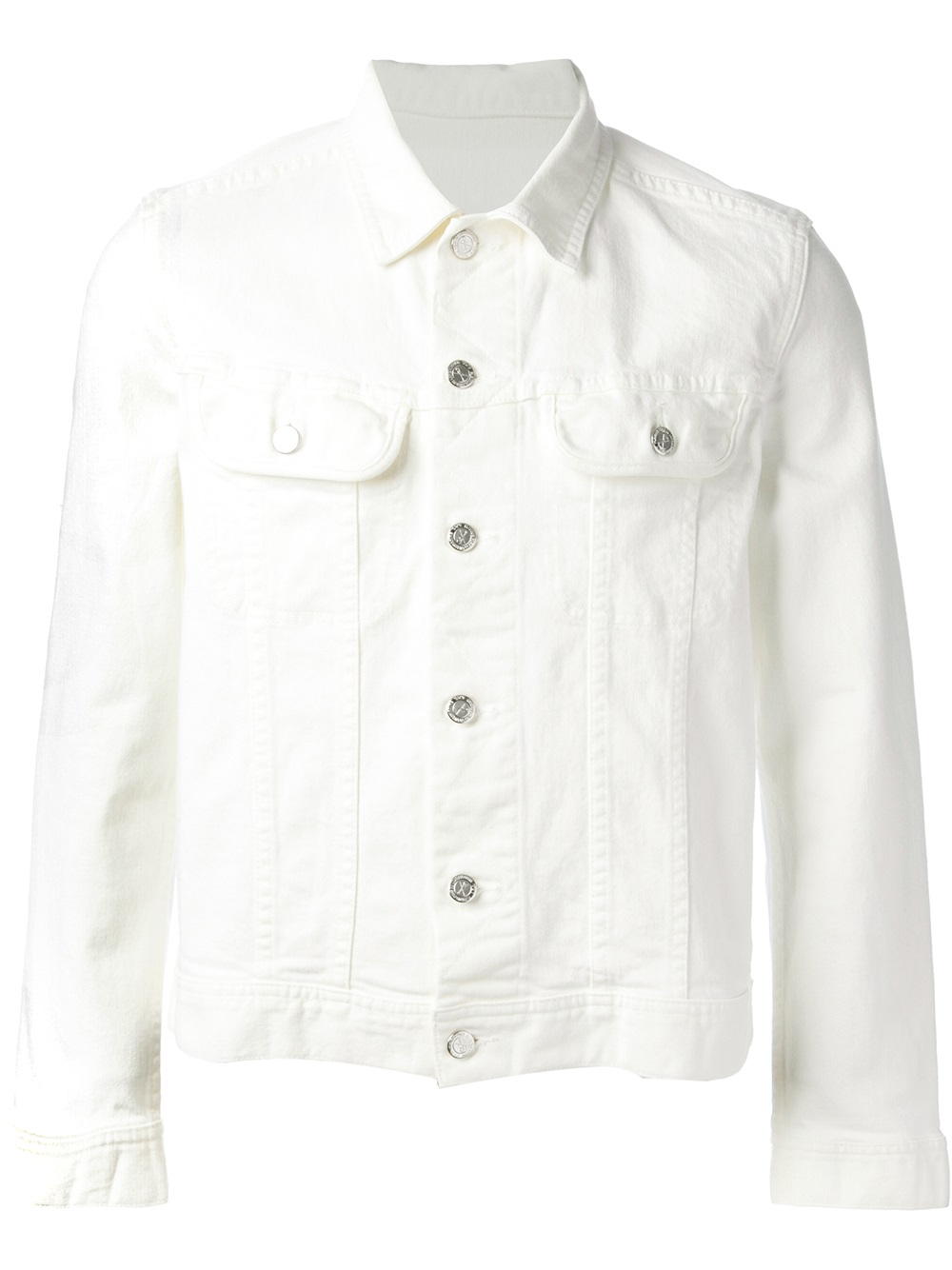Lyst - A.P.C. Denim Jacket in White for Men